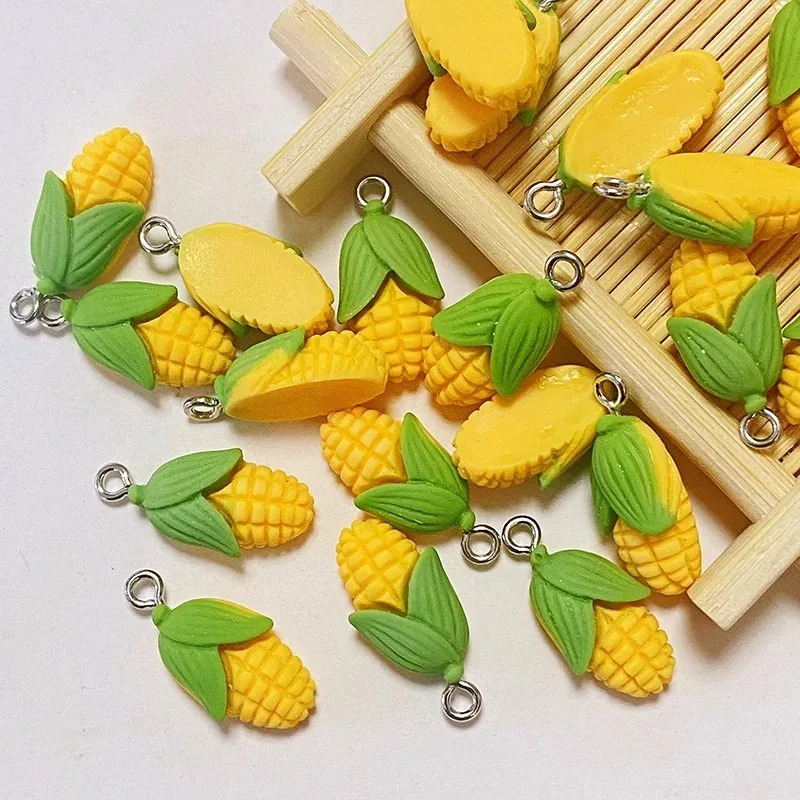 Resin Craft Supplies - 20Pcs Funny Mini Corn Vegetable Resin