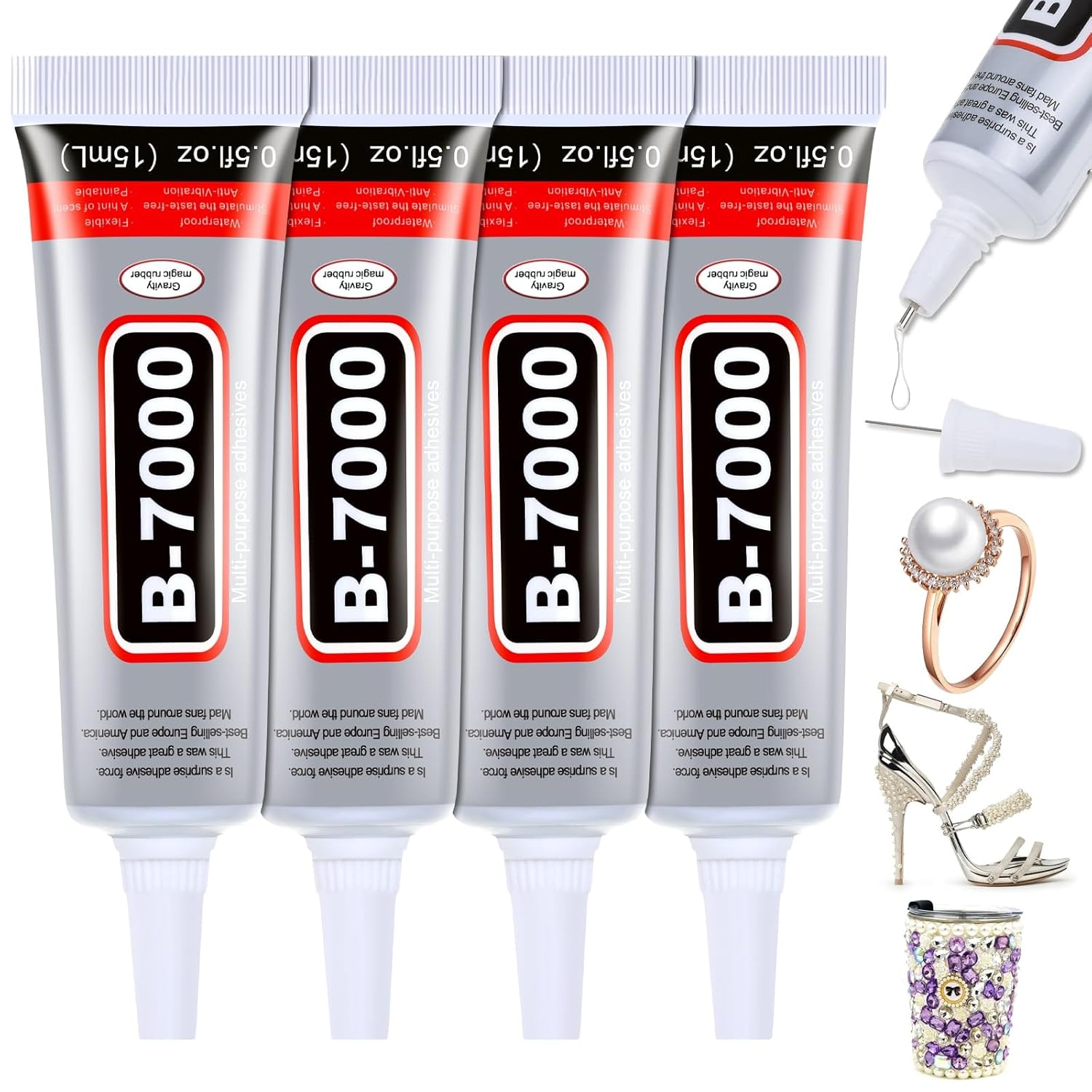 Resin Craft Material - 1-10Pcs B-7000 Super Glue Loolifl Safety