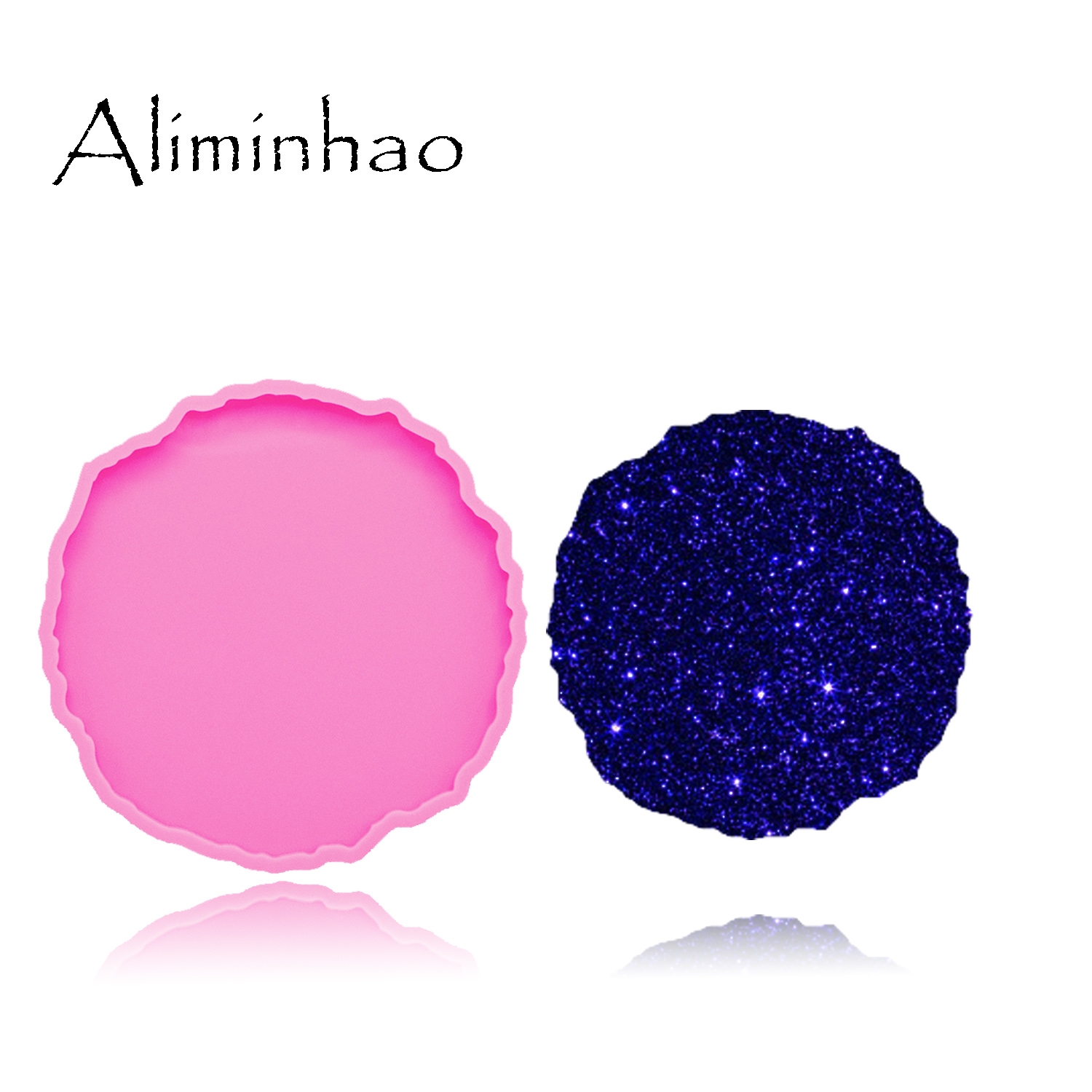 Geode Mold Silicone - DY0278 Sáng Bóng Tròn Cao Cấp