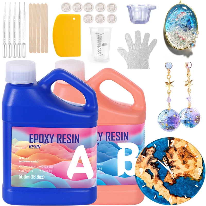 Epoxy Uv Resin Kit - Easy Mixing Epoxy Resin Kit Crystal