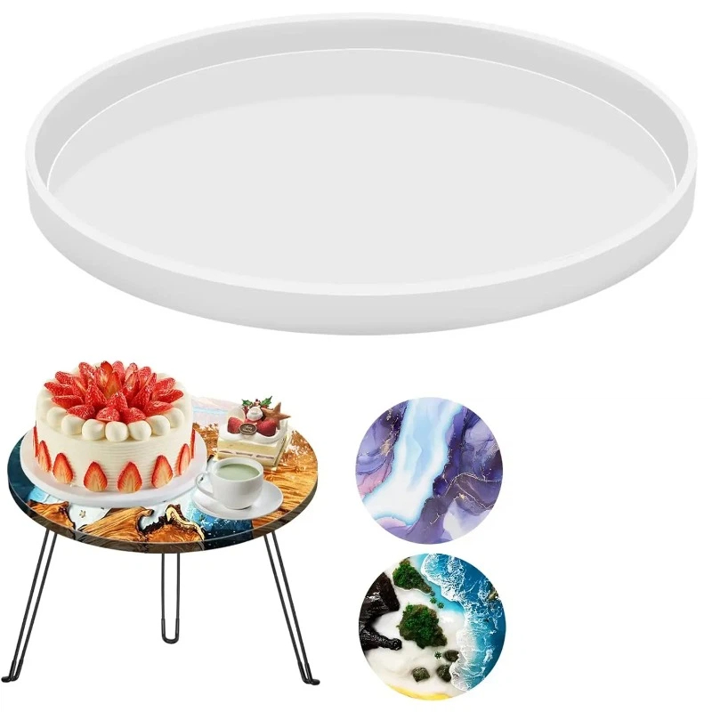 Coaster Mold Round - Round Epoxy Table Resin Molds, Large