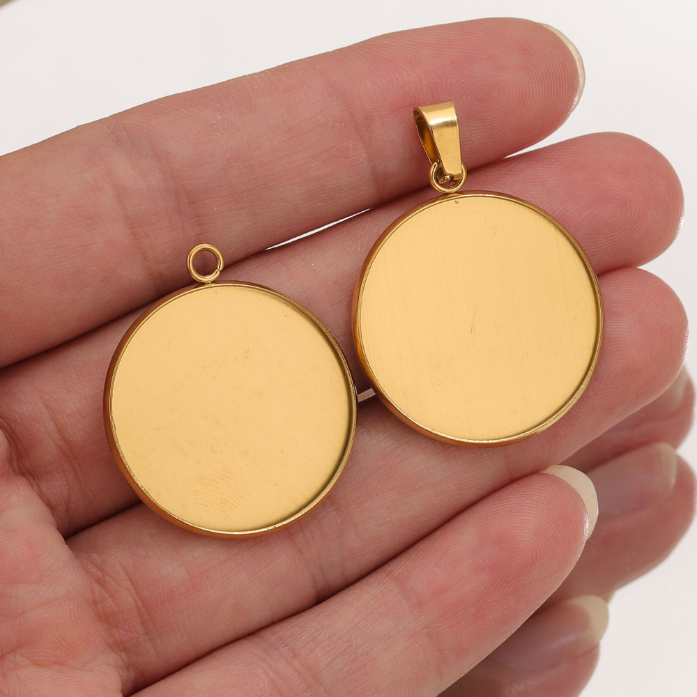 Resin Craft Projects - 10pcs Stainless Steel Gold Pendants Resin