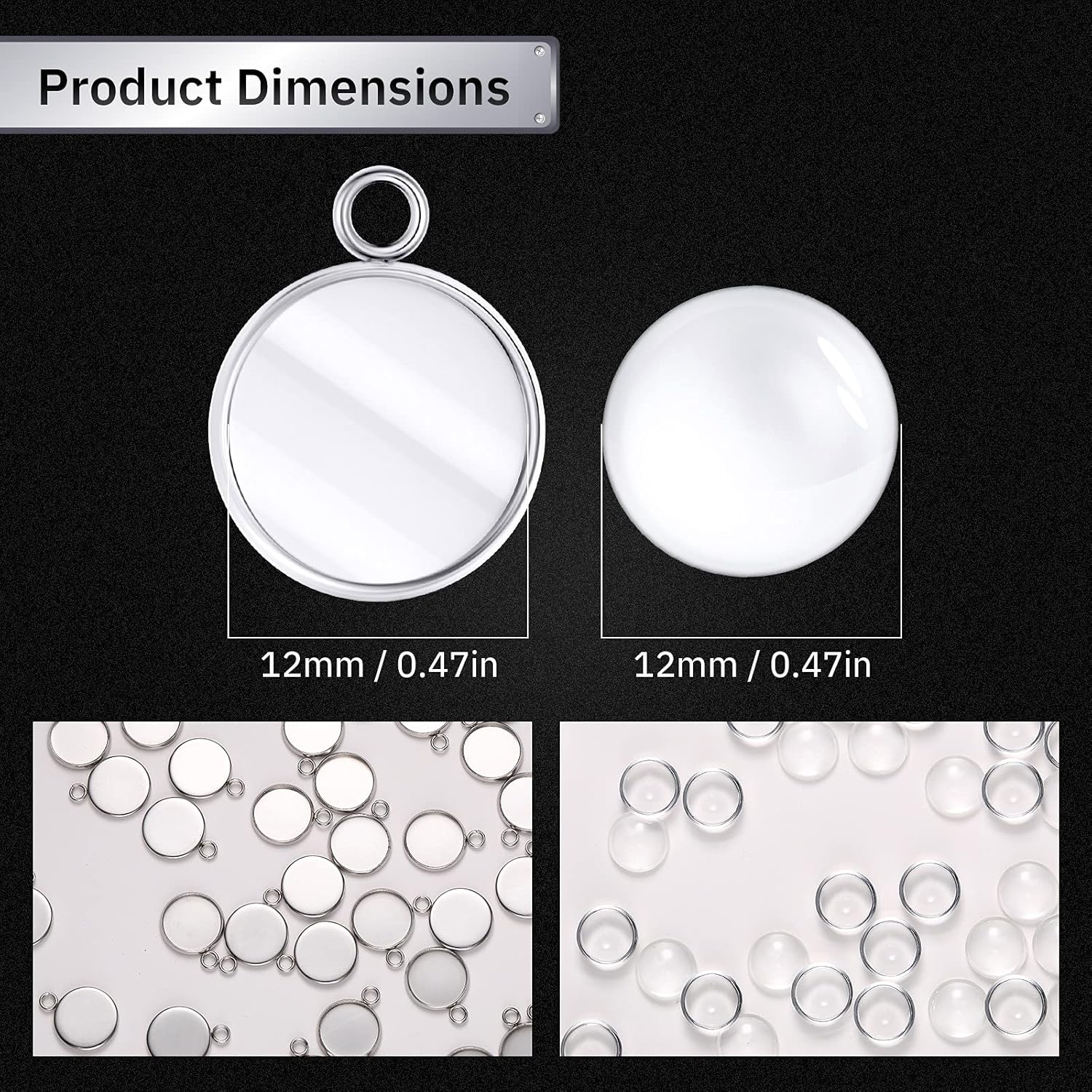 20 Pieces Stainless Steel Roun - đánh giá và giá Resin Crafts Diy