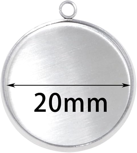 20 Pieces Stainless Steel Roun - đánh giá và giá Resin Crafts Diy