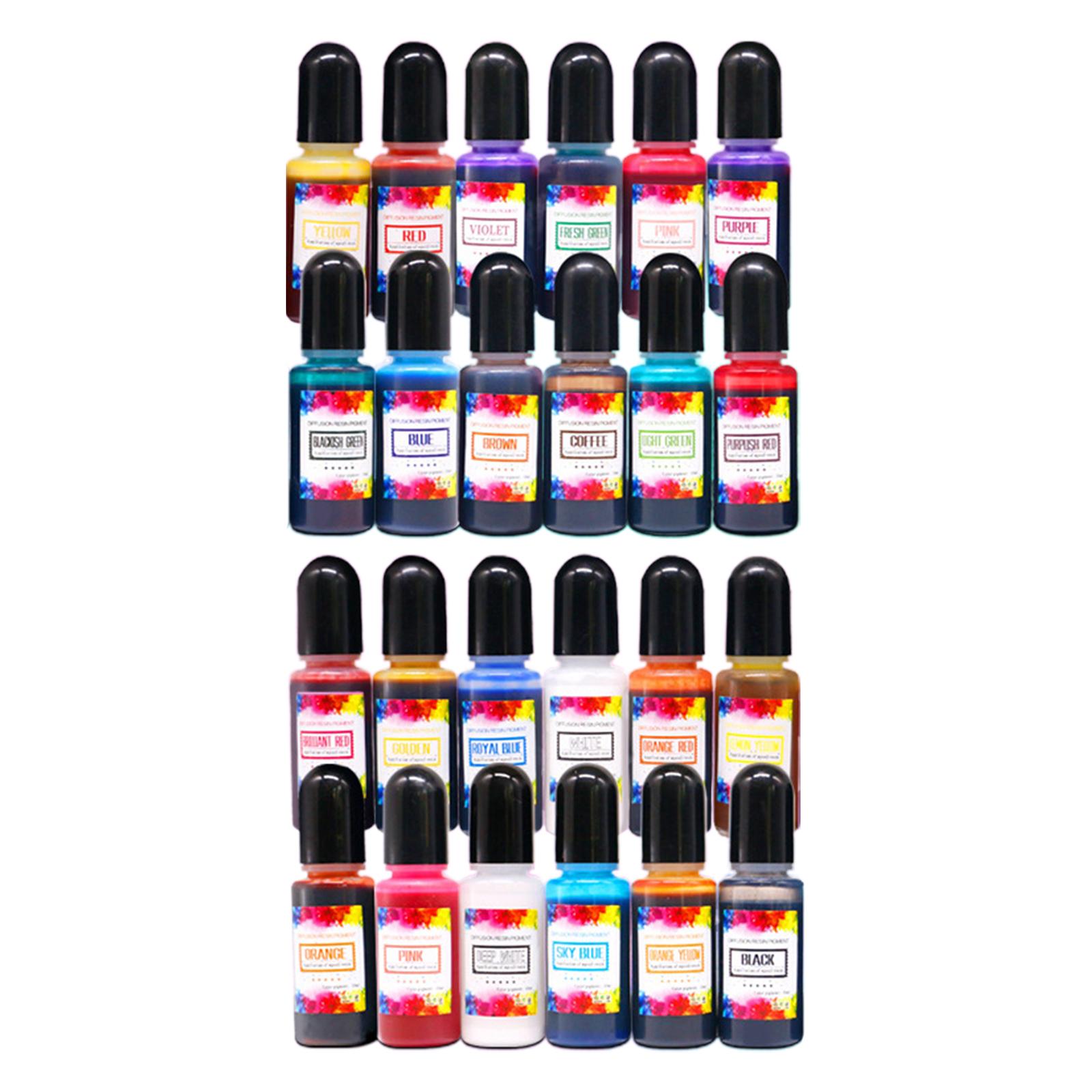 24Pcs Alcohol Inks Epoxy Resin - đánh giá và giá Resin Dye Alcohol