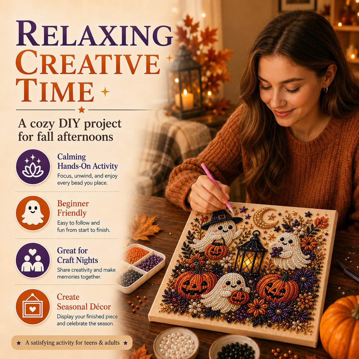 @Halloween Ghost Pearl Art Kit - đánh giá và giá Resin Craft For Beginners