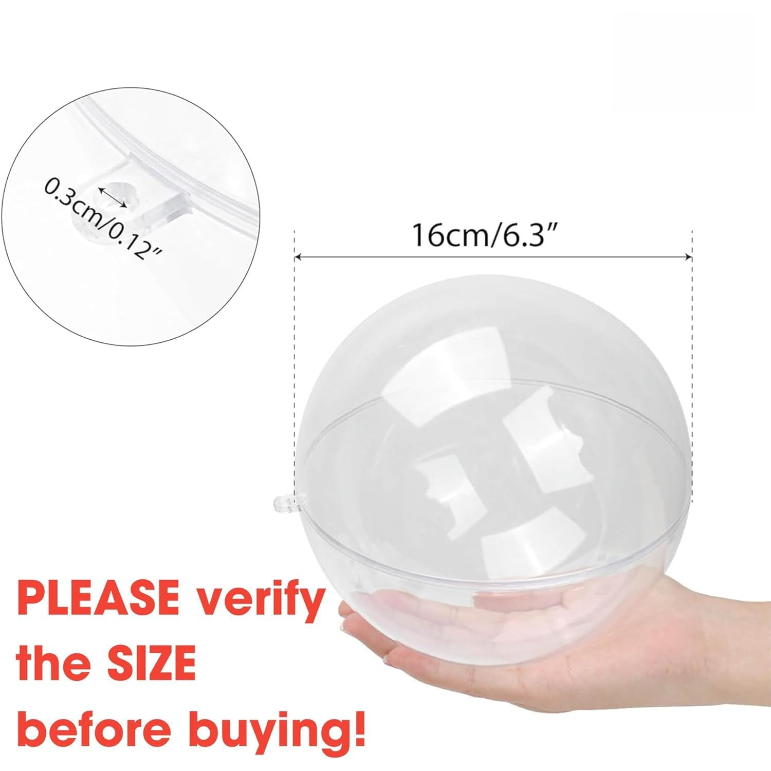 Fillable Clear Ornament Ball,  - đánh giá và giá Dome Mold Clear