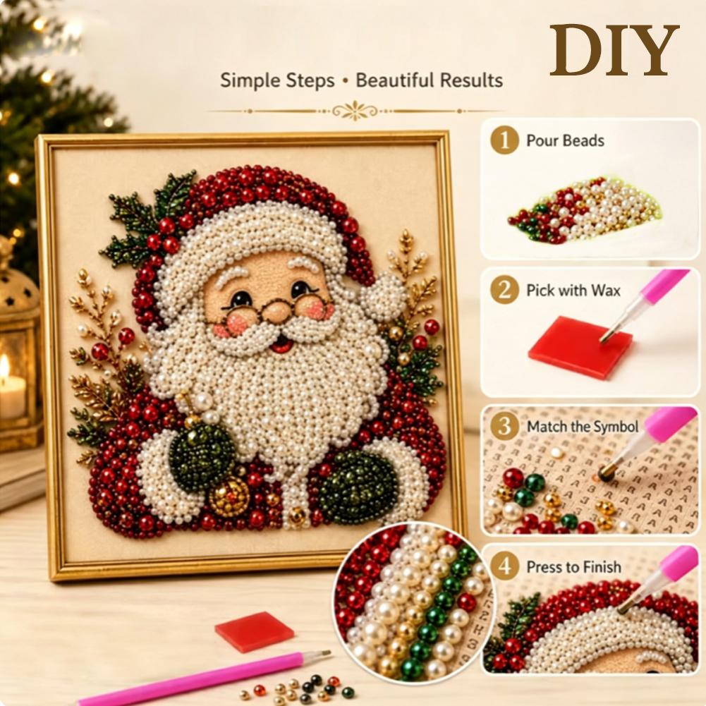 Christmas Santa Claus Pearl Ar - đánh giá và giá Resin Craft Kit