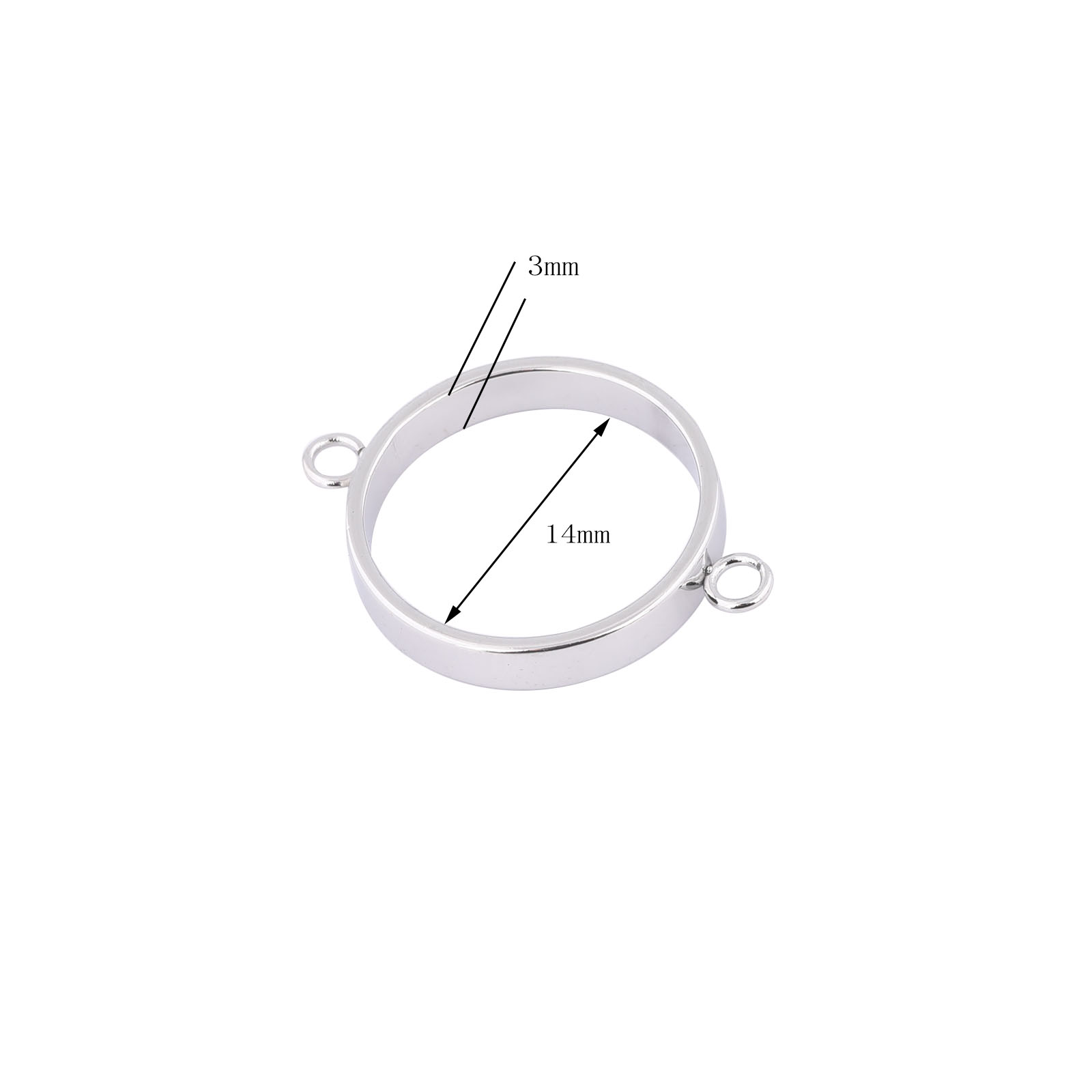 10pcs Stainless Steel 14mm Ope - đánh giá và giá Resin Craft Projects