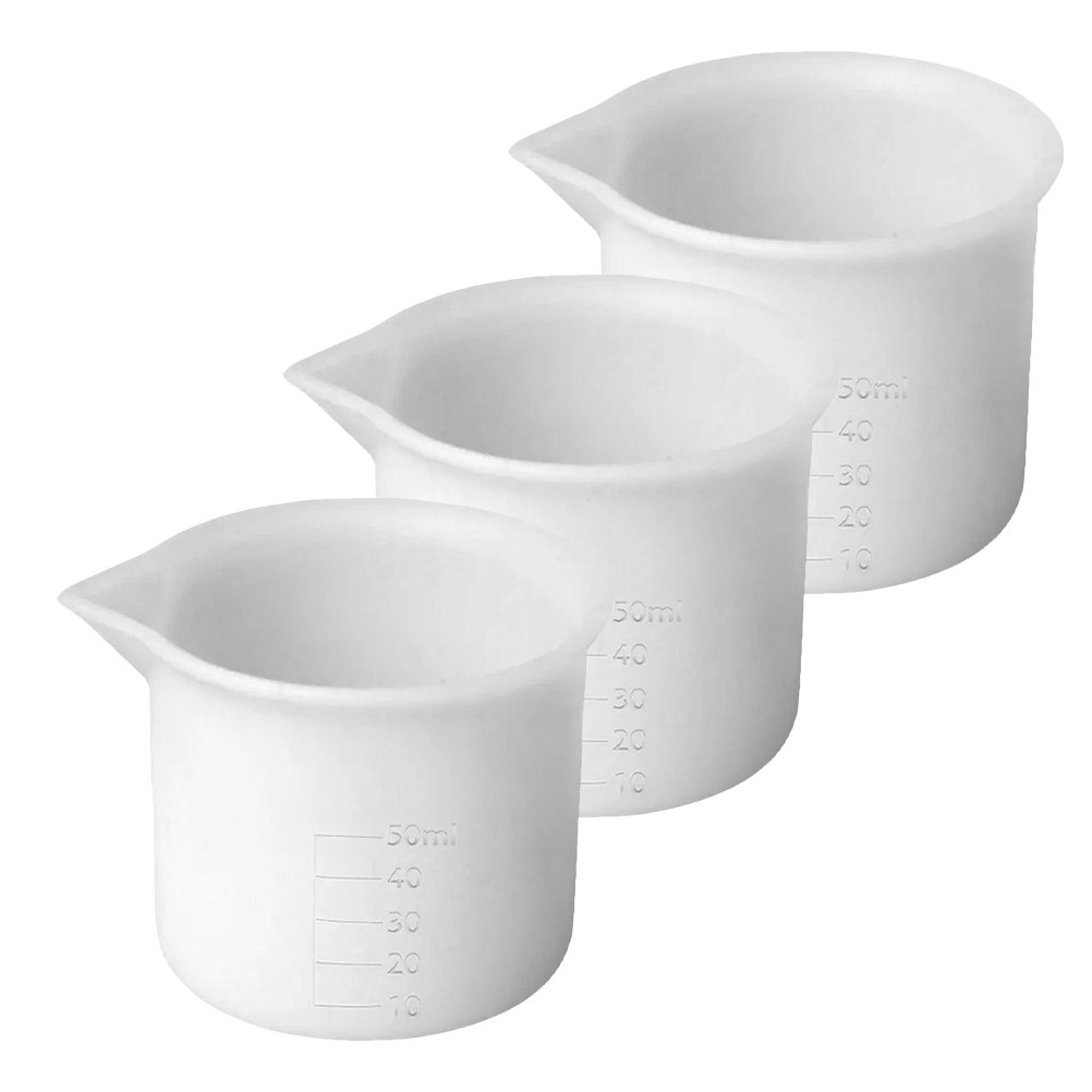 3Pcs 50Ml Silicone Measuring C - đánh giá và giá Mixing Cup Silicone