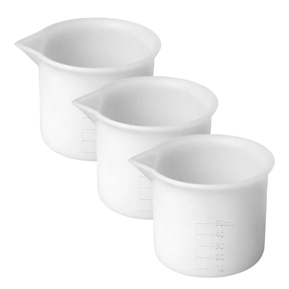 3Pcs 50Ml Silicone Measuring C - đánh giá và giá Mixing Cup Silicone