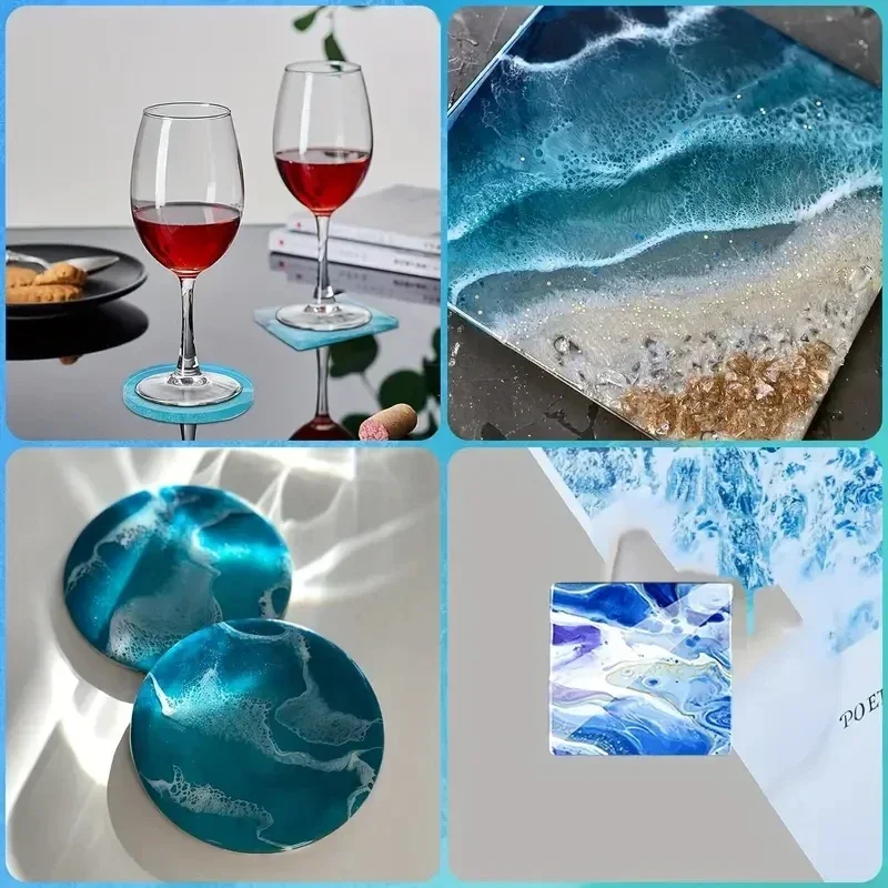 5Pcs/Set DlY Epoxy Resin Cup C - đánh giá và giá Coaster Mold Round