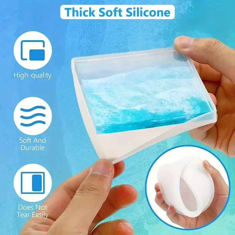 5Pcs/Set DlY Epoxy Resin Cup C - đánh giá và giá Coaster Mold Round