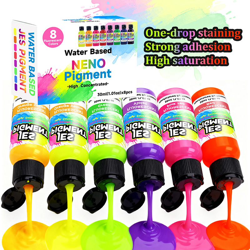 8colors/set fluorescent pigmen - đánh giá và giá Resin Pigment Set