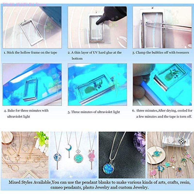 62KE 10x/Bộ Vàng Tổ Ong Mặt Dâ - đánh giá và giá Bezels Set Pendant