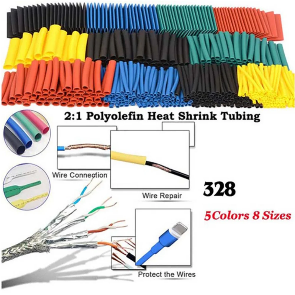 580/530/127PCS Heat Shrink Tub - đánh giá và giá Heat Gun Small