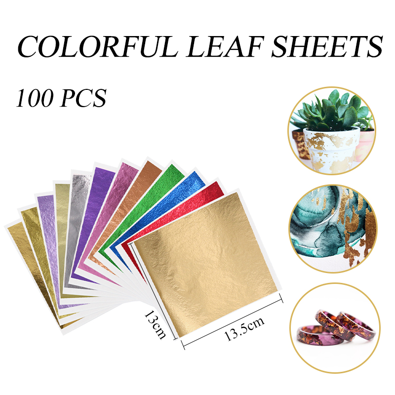 13X13.5Cm Đen Lá Giấy Lá Vàng  - đánh giá và giá Gold Foil Flakes