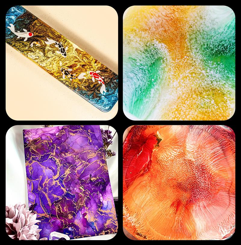 1 Set Art Ink Alcohol Epoxy Re - đánh giá và giá Resin Dye Alcohol