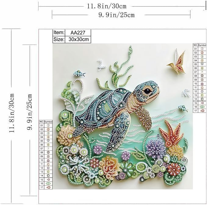 Sea Turtle Animal Diamond Pain - đánh giá và giá Resin Craft For Beginners