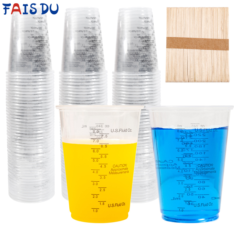 FAIS DU 8oz Disposable Measuri - đánh giá và giá Mixing Cup Silicone