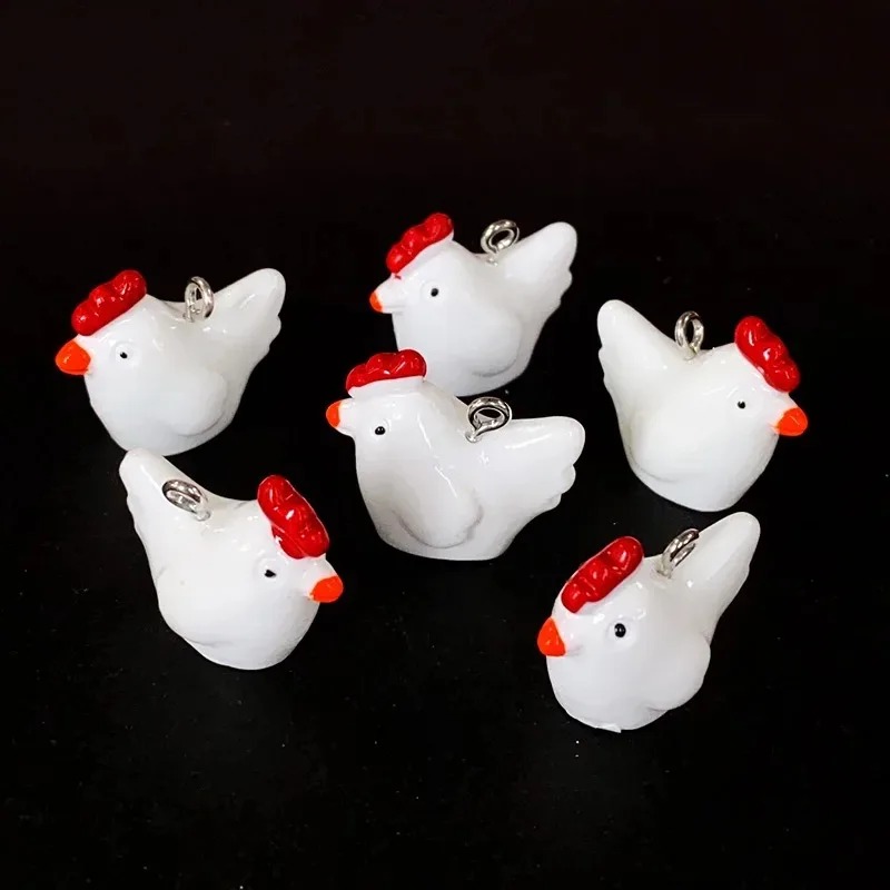 10Pcs Cute Mini 3D Chicken Res - đánh giá và giá Resin Craft Supplies