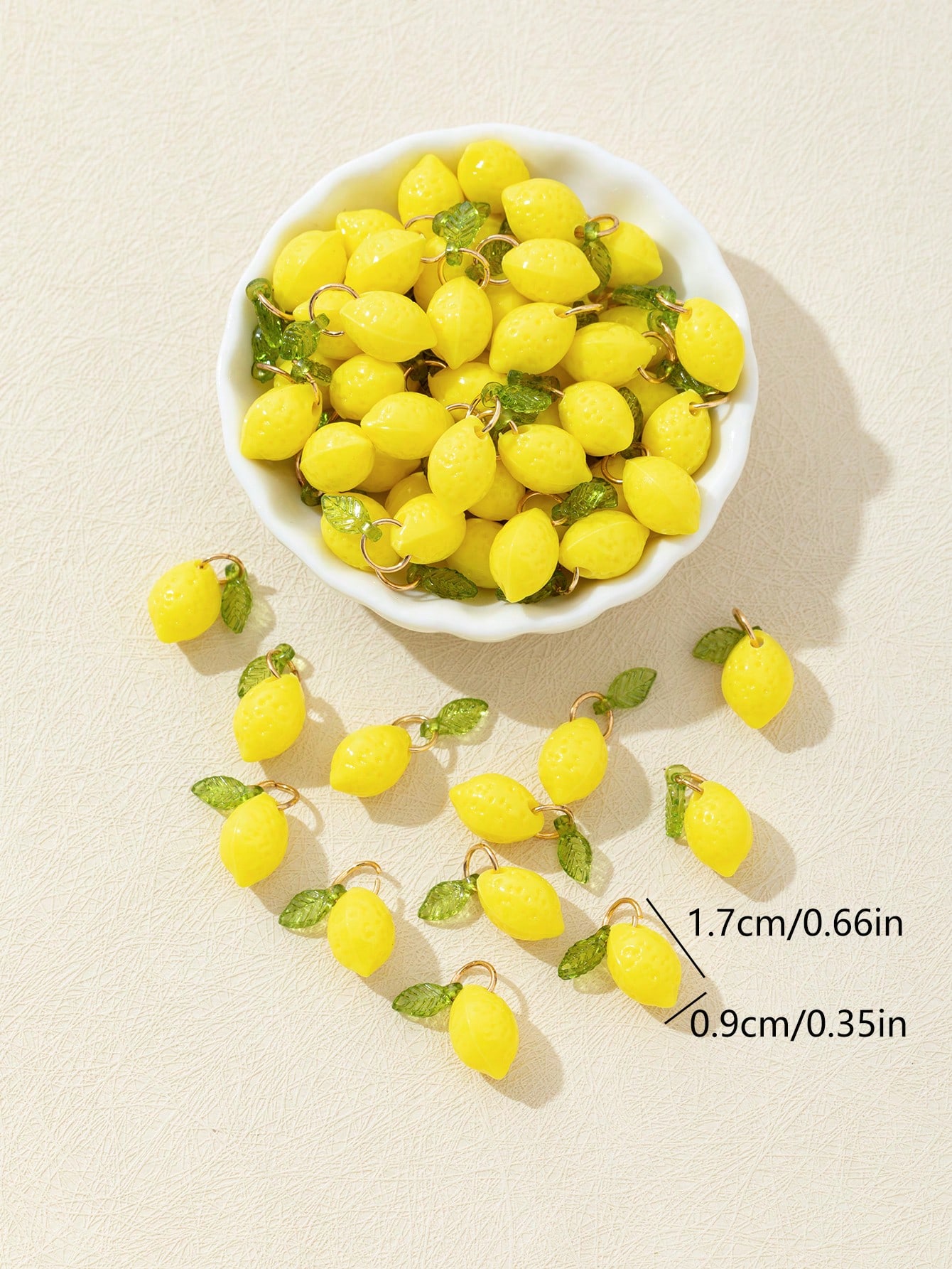 10Pcs 3D Lemon Resin Charms Pe - đánh giá và giá Resin Craft Supplies