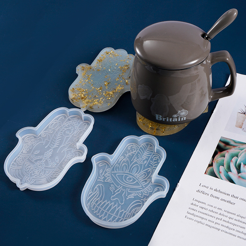 1 Cái DIY Coaster Tay Fatima D - đánh giá và giá Silicone Mold Tray