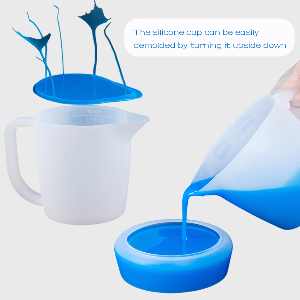 500ML Silicone Measuring Cup w - đánh giá và giá Mixing Cup Silicone