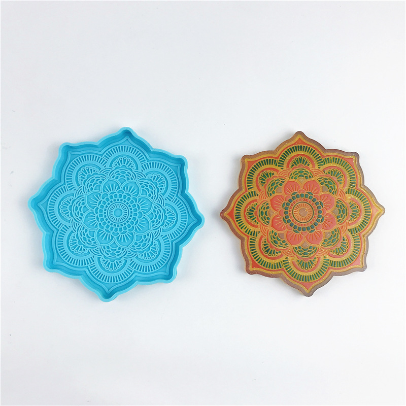 Mandala Coaster Khuôn Silicon  - đánh giá và giá Coaster Mold Round