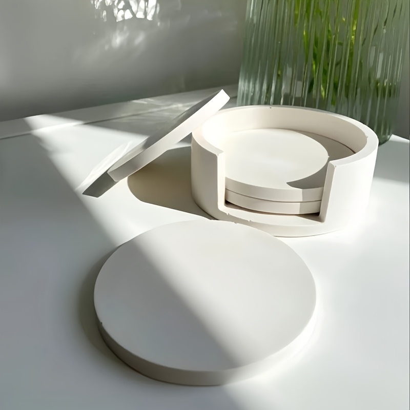 5pcs Round Coaster Silicone Mo - đánh giá và giá Serving Tray Mold
