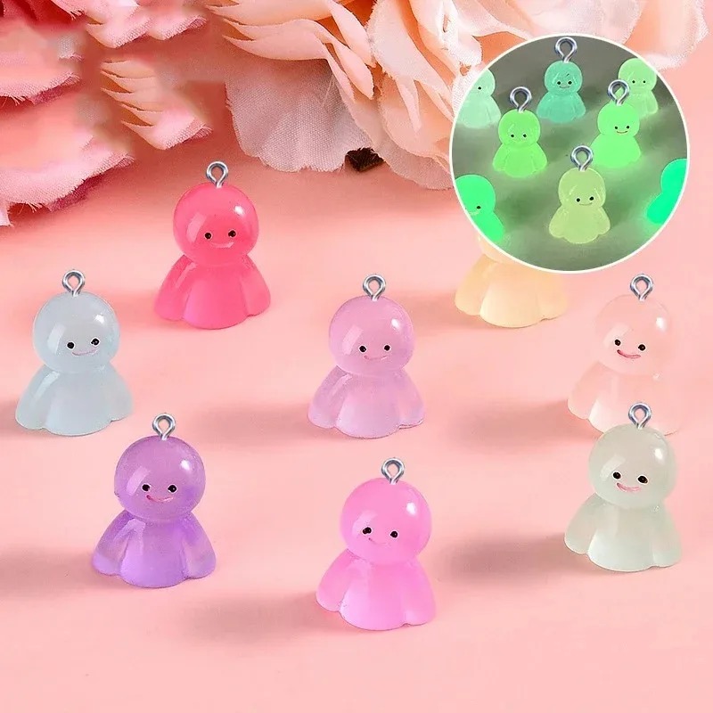 10Pcs Glow In Dark Cartoon Dol - đánh giá và giá Resin Craft Supplies