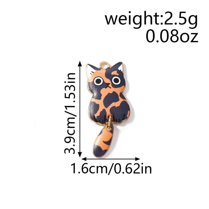 10Pcs 16×39mm Cute Cartoon Cat - đánh giá và giá Resin Craft Supplies