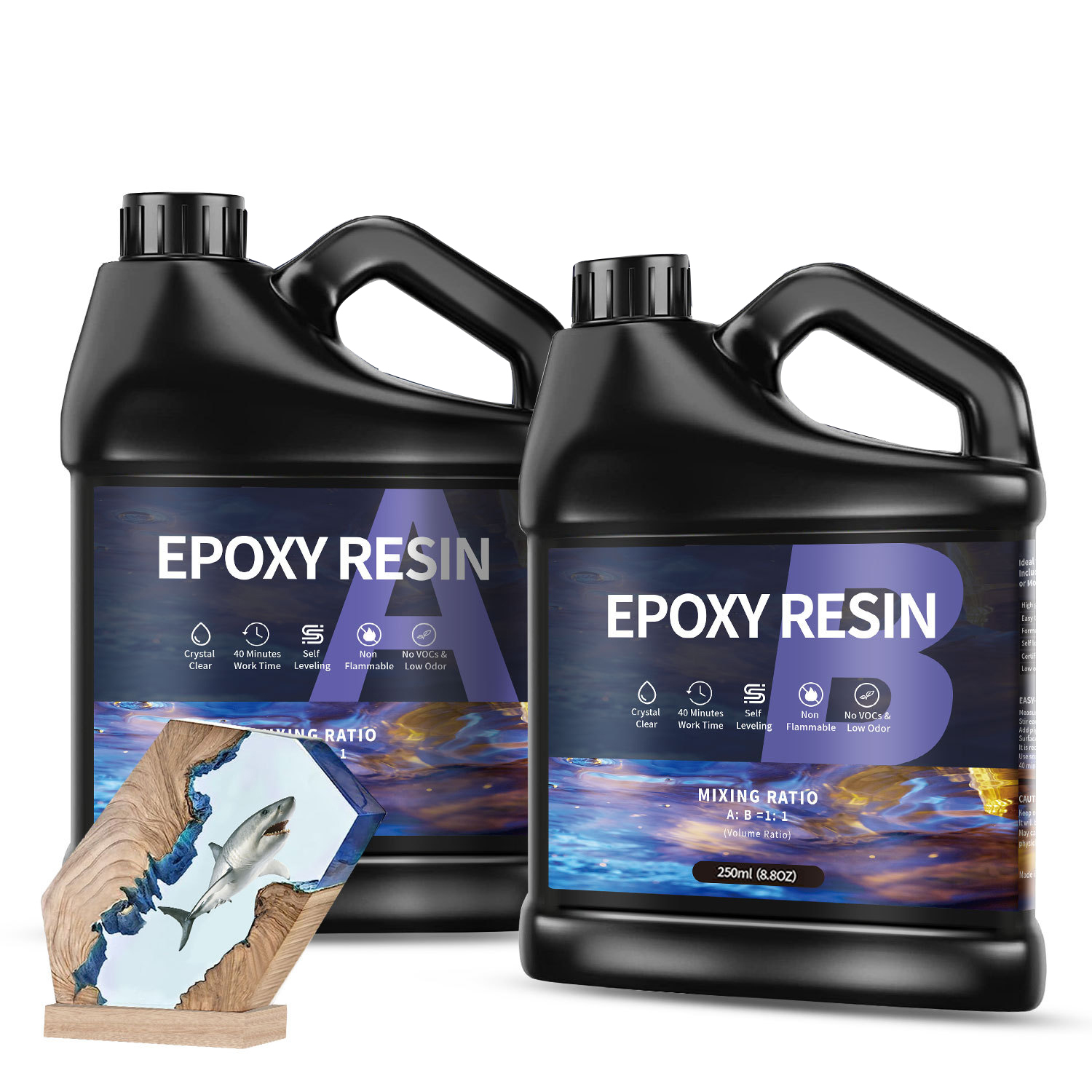 500g/1000g  AB Epoxy Resin Glu - đánh giá và giá Epoxy Uv Resin Kit