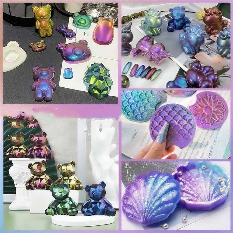 3g Chameleon Mica Powder Epoxy - đánh giá và giá Resin Pigment Set