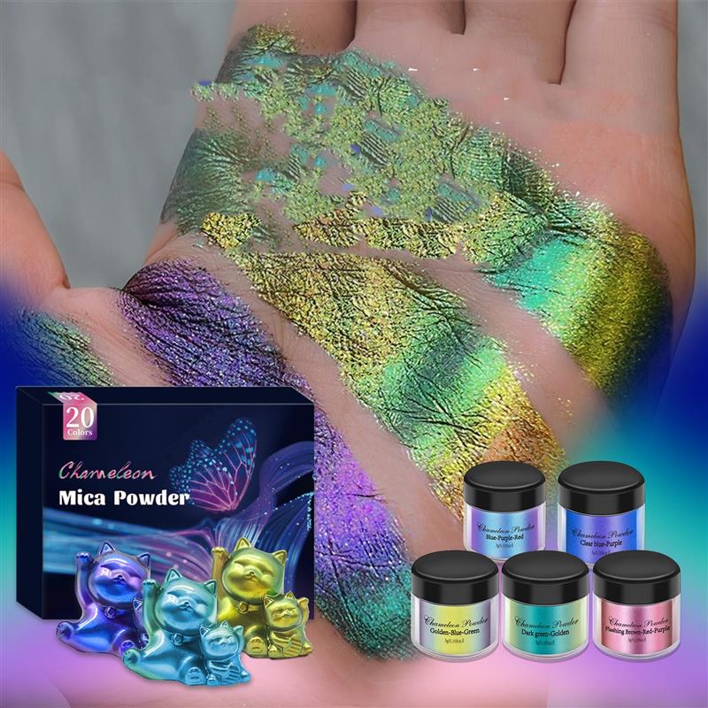 3g Chameleon Mica Powder Epoxy - đánh giá và giá Resin Pigment Set