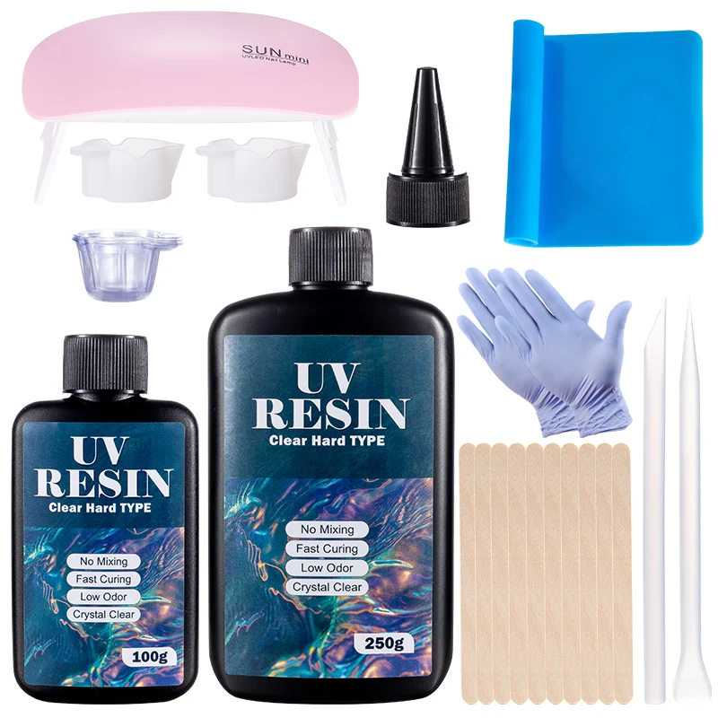 Hard UV Resin Glue Kit Fast Cu - đánh giá và giá Epoxy Uv Resin Kit
