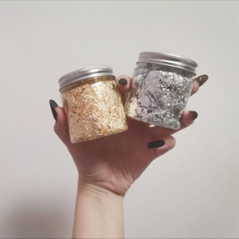 Imitation Rose Gold Silver Cop - đánh giá và giá Gold Foil Flakes