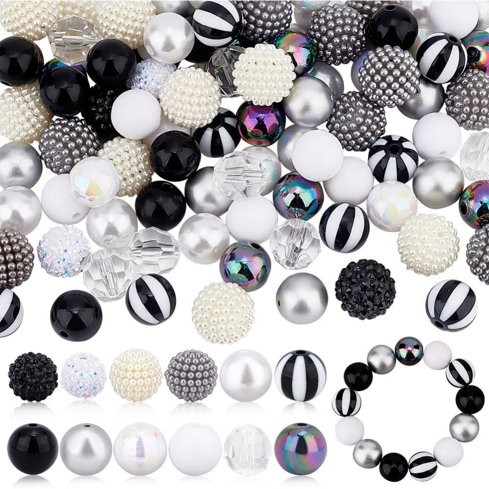 106pcs Chunky Beads 12 Styles  - đánh giá và giá Resin Crafts
