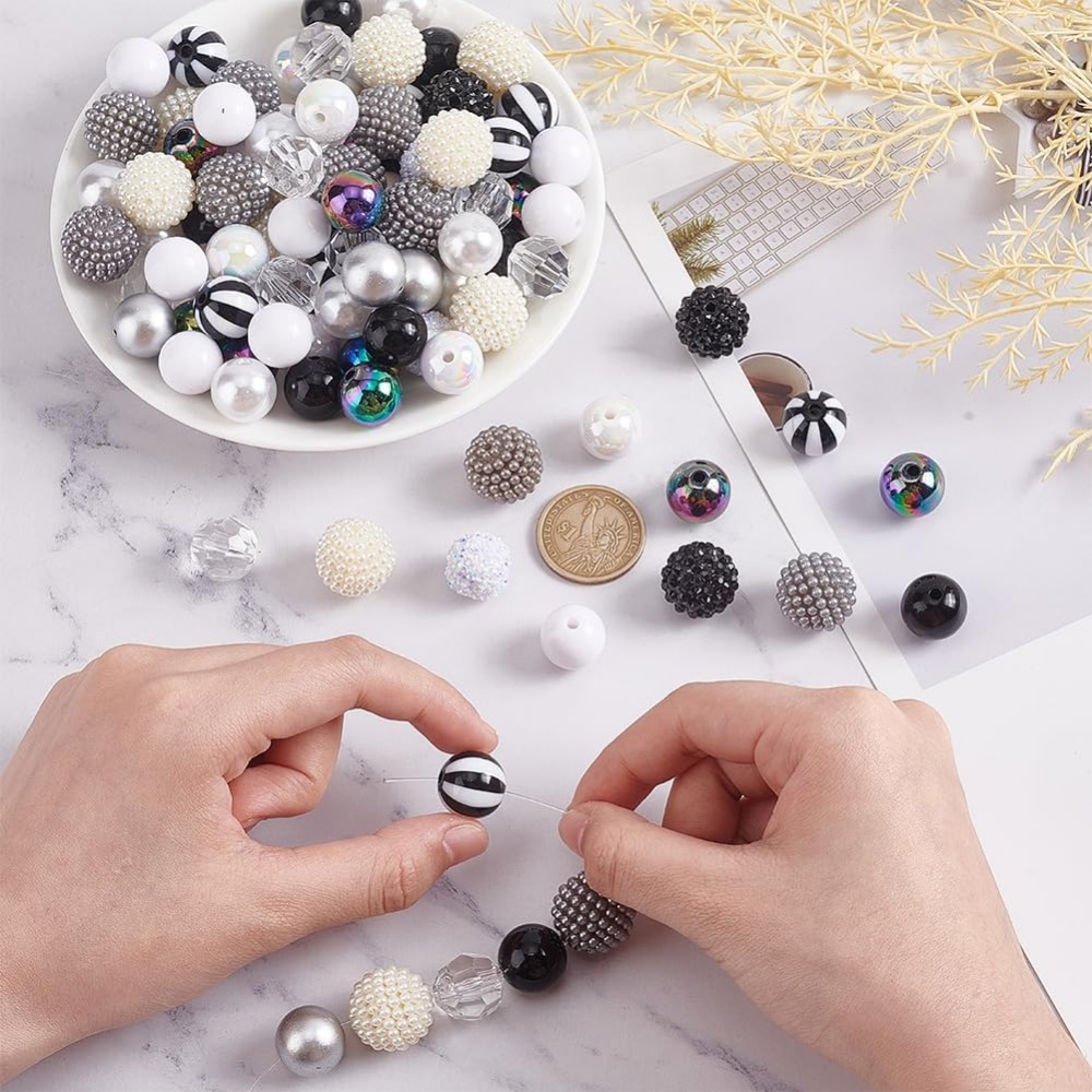 106pcs Chunky Beads 12 Styles  - đánh giá và giá Resin Crafts