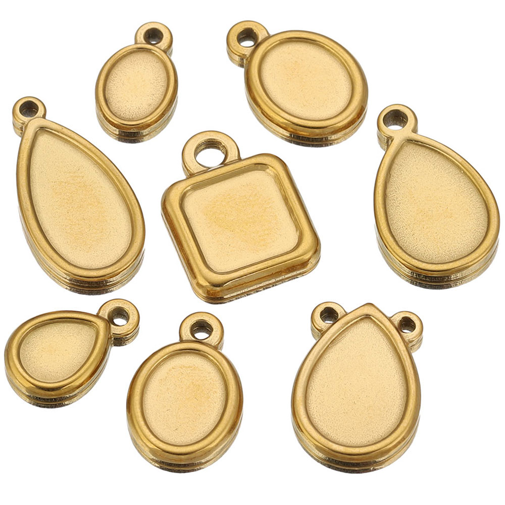 5pcs Stainless Steel Square Dr - đánh giá và giá Resin Craft Supplies