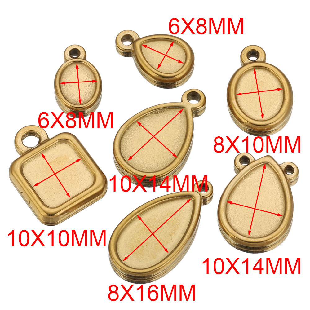5pcs Stainless Steel Square Dr - đánh giá và giá Resin Craft Supplies