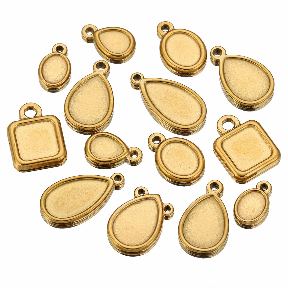 5pcs Stainless Steel Square Dr - đánh giá và giá Resin Craft Supplies