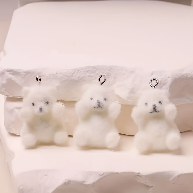 6Pcs Polar Bear Resin Charms C - đánh giá và giá Resin Craft Supplies