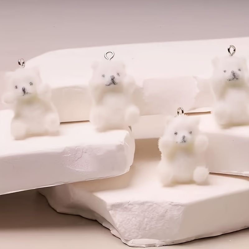 6Pcs Polar Bear Resin Charms C - đánh giá và giá Resin Craft Supplies