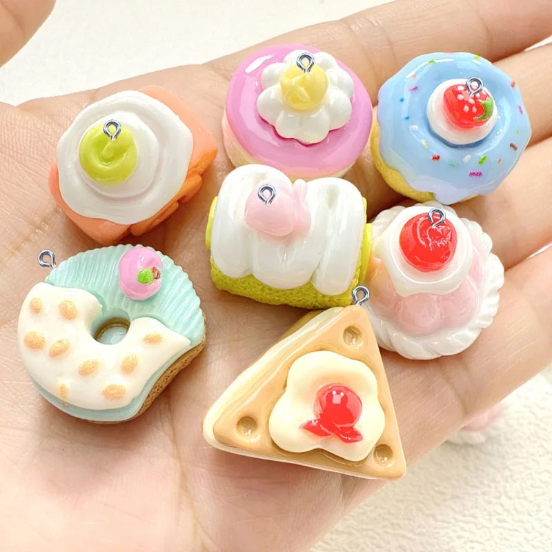 10Pcs Mini Simulated Cute Cake - đánh giá và giá Resin Craft Supplies