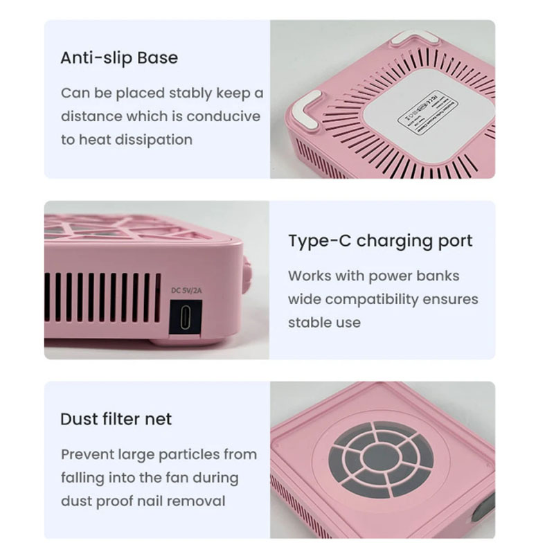 Rechargeable Nail Dust Collect - đánh giá và giá Vacuum Chamber Small