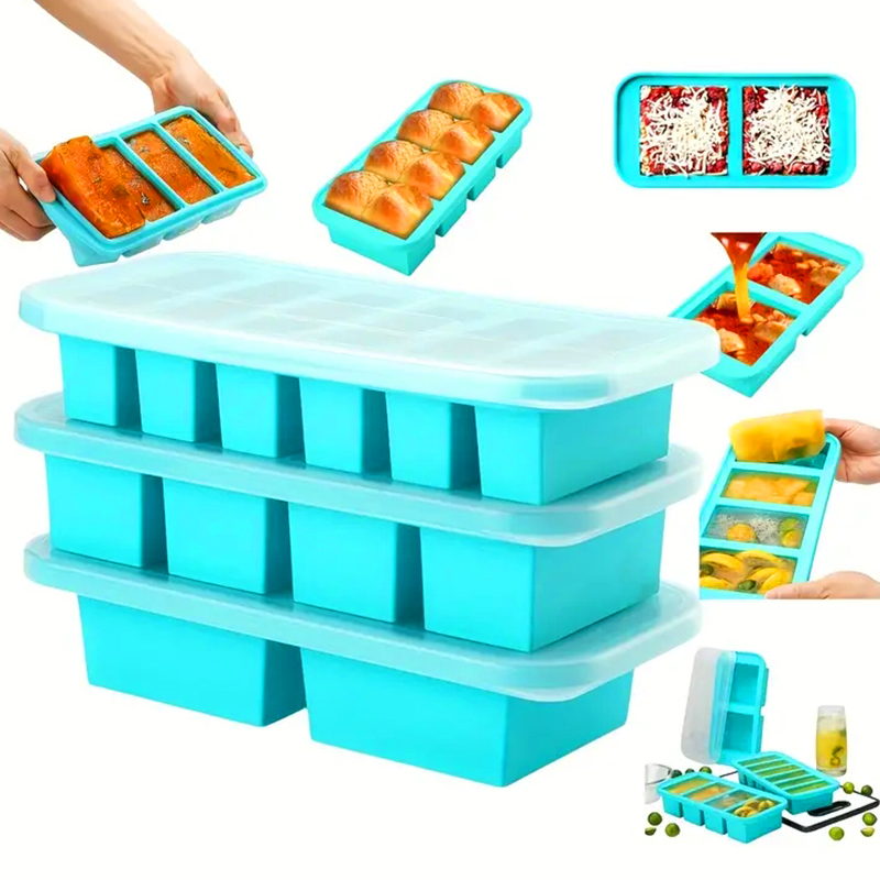 2 or 3-piece Silicone Freezer  - đánh giá và giá Serving Tray Mold