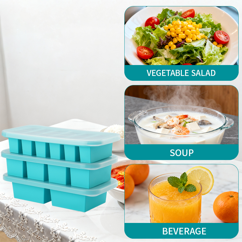 2 or 3-piece Silicone Freezer  - đánh giá và giá Serving Tray Mold