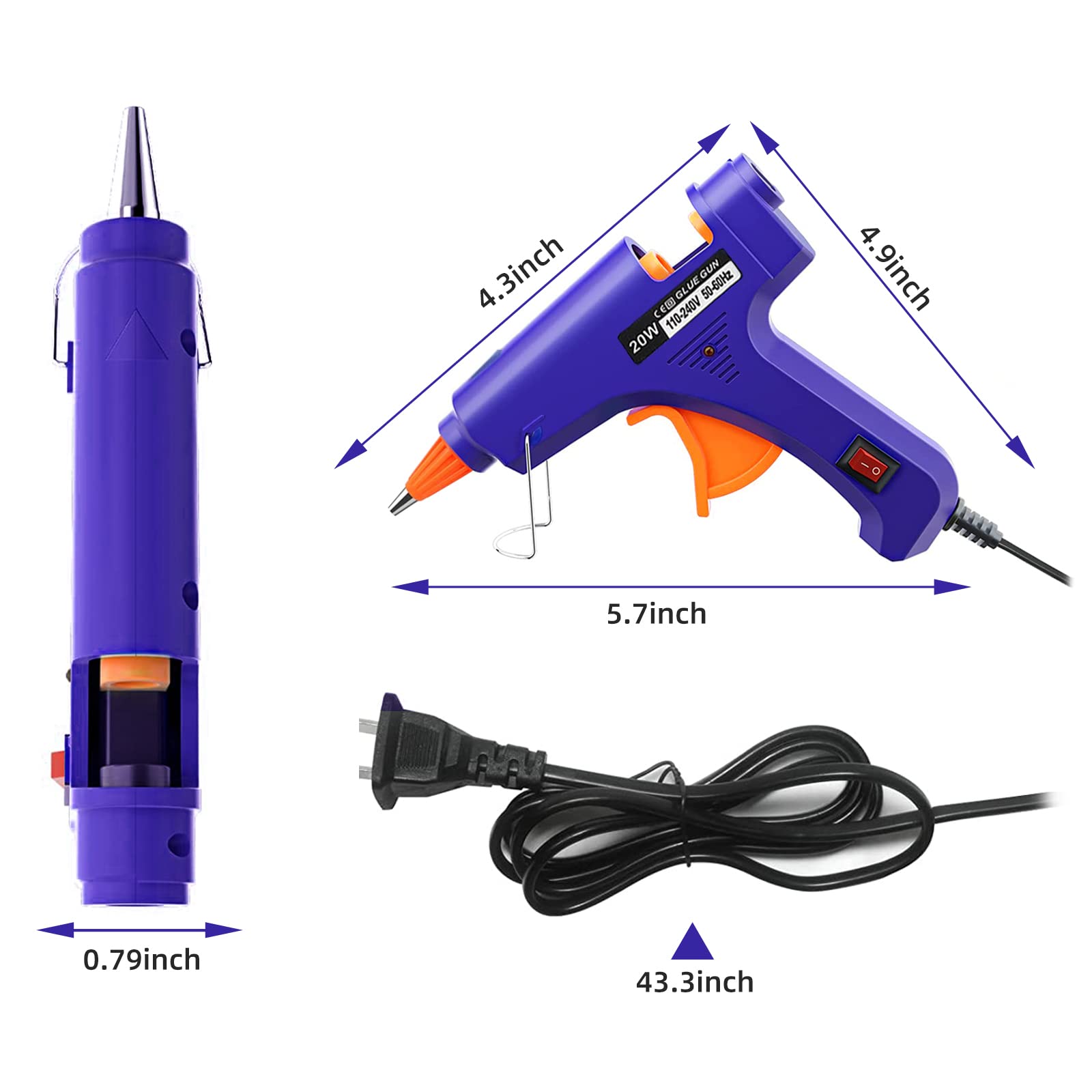 20W Hot Melt Glue Gun Househol - đánh giá và giá Heat Gun Small