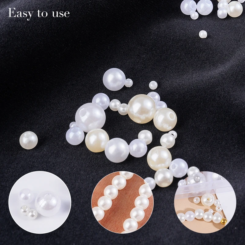 800pcs Artificial Faux Pearl R - đánh giá và giá Resin Crafts Diy